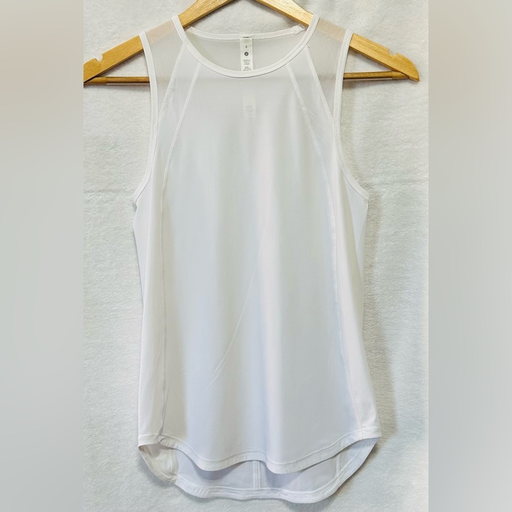 Lululemon Sculpt Tank Top White Like New Size 0